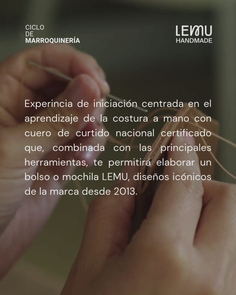 Workshop de Marroquinería Presencial: Crea tu Bolso o Mochila de Cuero