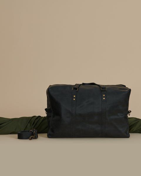 Bolso de Viaje Amun Cuero Negro