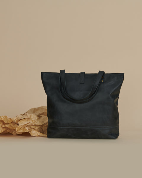 Bolso Mañío Cuero Negro