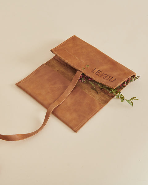 Funda Tabaquera Cuero Negro