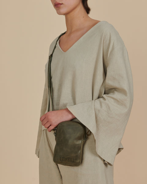 Bolso Bandolera Cuero Caramelo