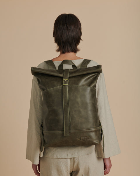 Mochila Mahuida Cuero Moro