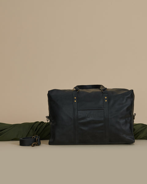 Bolso de Viaje Amun Cuero Negro