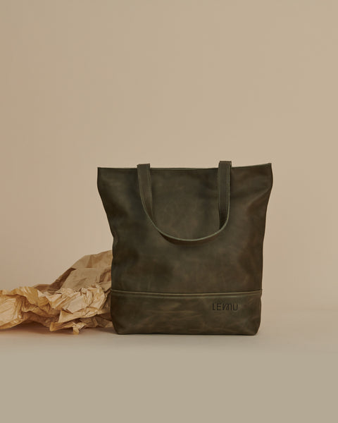 Bolso Notro Cuero Verde
