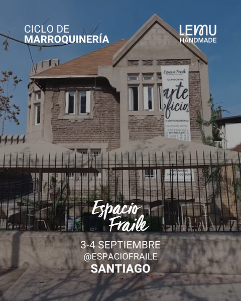 SANTIAGO 3-4 Septiembre: Workshop Crea tu Totebag Cuero