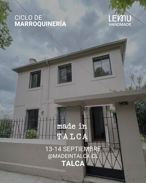 TALCA 13-14 Septiembre: Workshop Crea tu Totebag Cuero